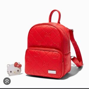 Hello Kitty Bright Red Quilted Kids Bag